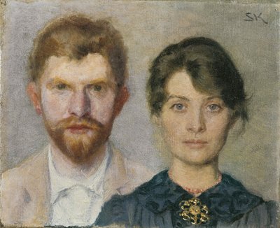 Doppelporträt von Marie und Peder Severin Krøyer, 1890 von Peder Severin Krøyer