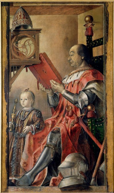 Doppelporträt von Federico da Montefeltro von Pedro Berruguete