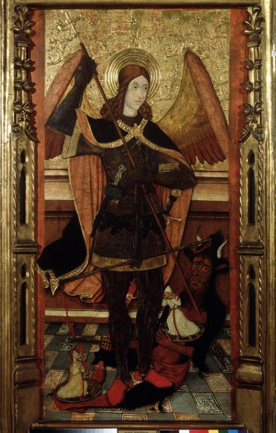 Der Erzengel Michael wiegt die Seelen der Toten von Pedro the Younger Espalargues
