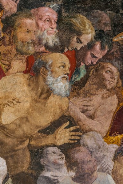 Johannes der Täufer tauft Menschen, Poggi-Kapelle von Pellegrino Tibaldi
