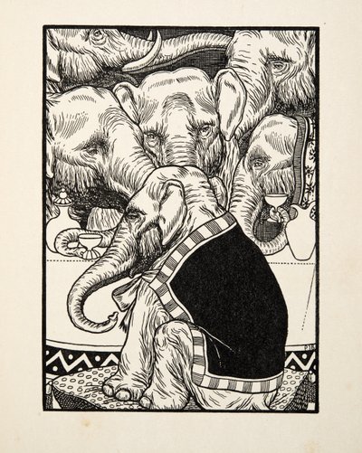 Eine Komödie der Vierfüßler, aus Hundert Anekdoten über Tiere, veröffentlicht 1924 von Percy J. Billingshurst