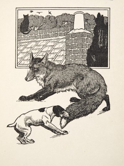 Fuchsjagd, aus Hundert Anekdoten über Tiere, veröffentlicht 1924 von Percy J. Billingshurst