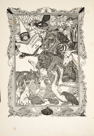 Frontispiz, aus Einhundert Anekdoten von Tieren, veröffentlicht 1924 von Percy J. Billingshurst