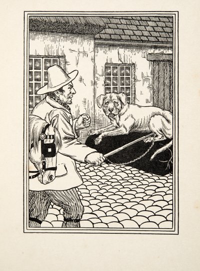 Unbewegliche Treue, aus Hundert Anekdoten über Tiere, veröffentlicht 1924 von Percy J. Billingshurst