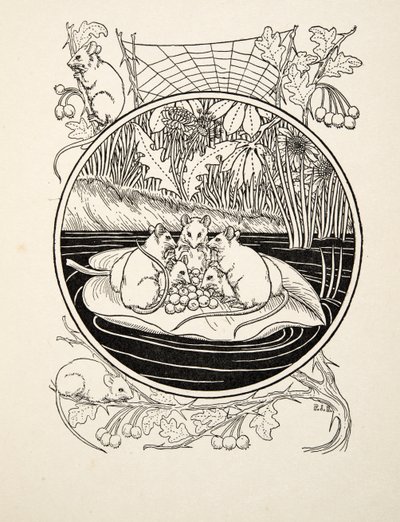 Mäuse als Navigatoren, aus Hundert Anekdoten über Tiere, veröffentlicht 1924 von Percy J. Billingshurst