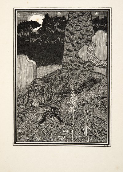 Der Hund von Montargis, aus Hundert Anekdoten über Tiere, veröffentlicht 1924 von Percy J. Billingshurst