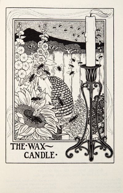 Die Wachskerze, aus Fontaine Fables, veröffentlicht 1905 von Percy J. Billingshurst