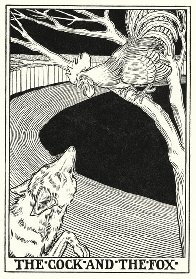 Fabeln von La Fontaine: Der Hahn und der Fuchs von Percy James Billinghurst