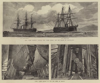 HMS Lord Clyde von Percy William Justyne