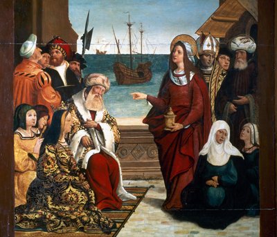 Altarbild der Maria Magdalena (Detail) von Pere Mates