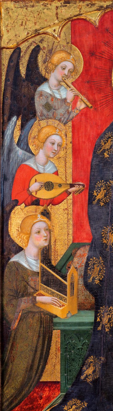 Madonna mit musizierenden Engeln (Detail) von Pere Serra