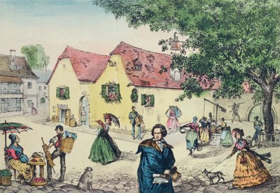 Heiligenstädter Testamenthaus in Wien, wo Beethoven versuchte, seine Taubheit zu heilen von Perger