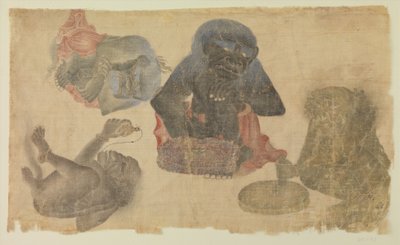 Vier gefangene Dämonen, 1470-1500 von Persian School