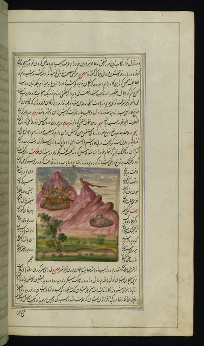 Zwei brennende Spatzen und ein Falke aus Lichter von Canopus von Persian School