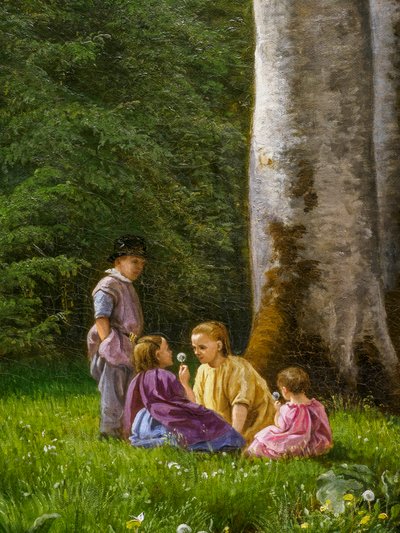 Ein Buchenwald im Mai nahe dem Iselingen Herrenhaus von Peter Christian Skovgaard
