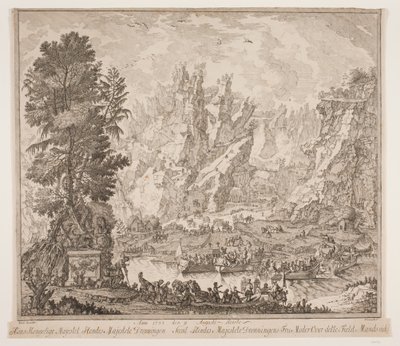 Anno 1733 den 9. August reiste Seine Königliche Majestät Ihre Majestät die Königin sowie Ihre Majestät die Königin Mutter über dieses Feld Mandsseidet von Peter Cramer