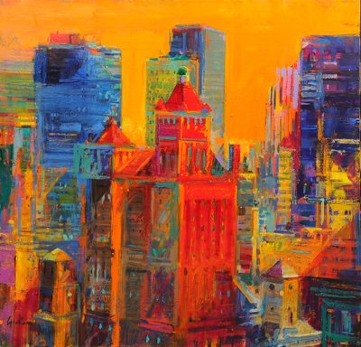 Midtown Manhattan vom Waldorf von Peter Graham (Contemporary)
