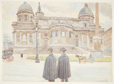 Zwei Karabinieri vor Santa Maria Maggiore von Peter Hansen