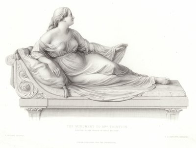 Denkmal für Mrs. Thompson, errichtet in der Kirche von Great Malvern von Peter Hollins