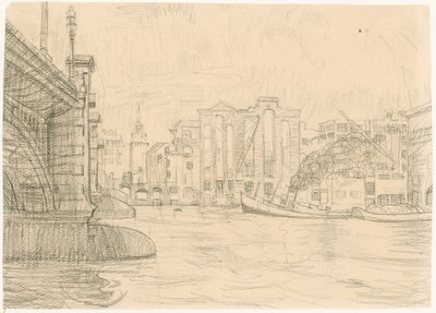 Ausgebrannte Lagerhäuser bei der Blackfriars-Brücke, 1941 von Peter Jackson