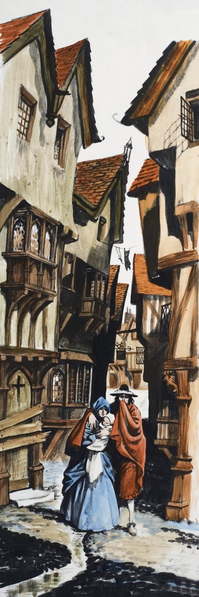 Familie spaziert durch die Stadt von Peter Jackson