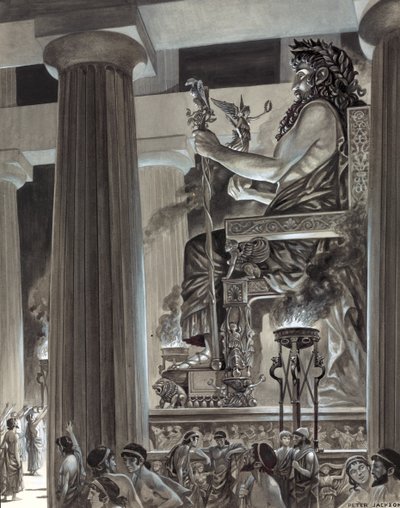 Statue des Zeus in Olympia von Peter Jackson