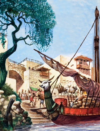 Entladen eines Handelsschiffs von Peter Jackson