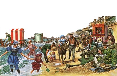 Viktorianische Strandszene von Peter Jackson