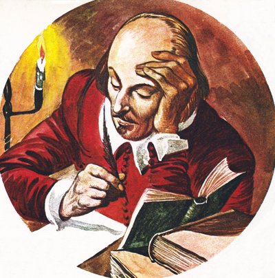 William Shakespeare beim Schreiben von Peter Jackson