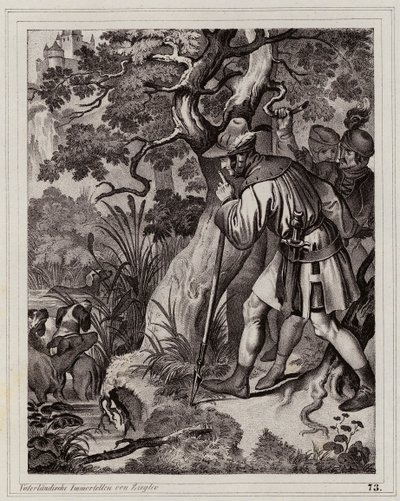 Entdeckung der Thermalquellen von Baden, Österreich von Peter Johann Nepomuk Geiger