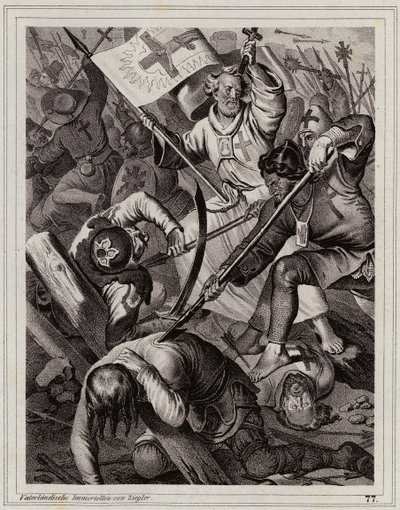 Peter der Einsiedler führt den Volkskreuzzug an von Peter Johann Nepomuk Geiger