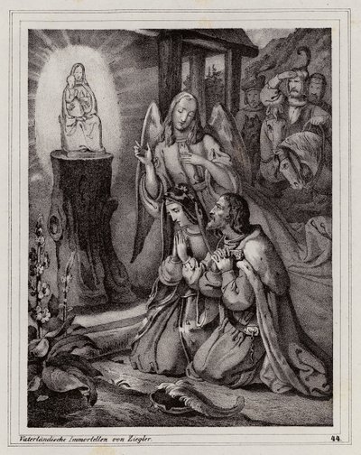 Wallfahrt von Vladislaus Heinrich von Mähren und seiner Frau zum Heiligtum von Mariazell von Peter Johann Nepomuk Geiger