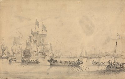 Landung von Wilhelm von Oranien in Tor Bay von Peter Monamy