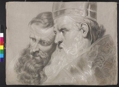 Der Hl. Ambrosius und Kaiser Theodosius von Peter Paul Rubens von Peter Paul (after) Rubens