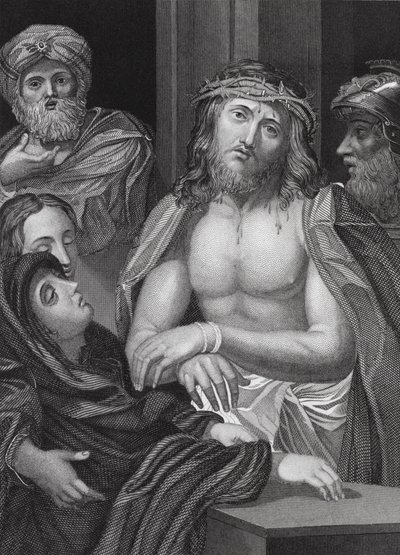 Ecce Homo, Jesaja, Kap. 53, V. 5 (Gravur) von Peter Paul (after) Rubens