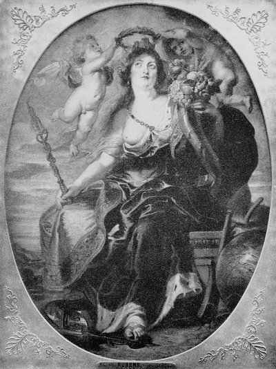 Porträt von Maria von Medici nach einem Gemälde von Peter Paul Rubens (Gravur) von Peter Paul (after) Rubens