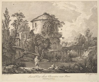 Zweite Ansicht von Charenton bei Paris von Peter Paul Benazech