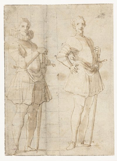 Zwei Studien eines stehenden Offiziers von Peter Paul Rubens (possibly)
