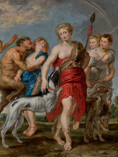 Diana und ihre Nymphen auf der Jagd von Peter Paul Rubens