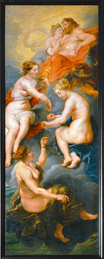 Die Parzen spinnen das Schicksal der Königin Maria von Medici von Peter Paul Rubens