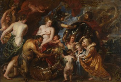 Frieden und Krieg, Minerva schützt den Frieden vor Mars von Peter Paul Rubens