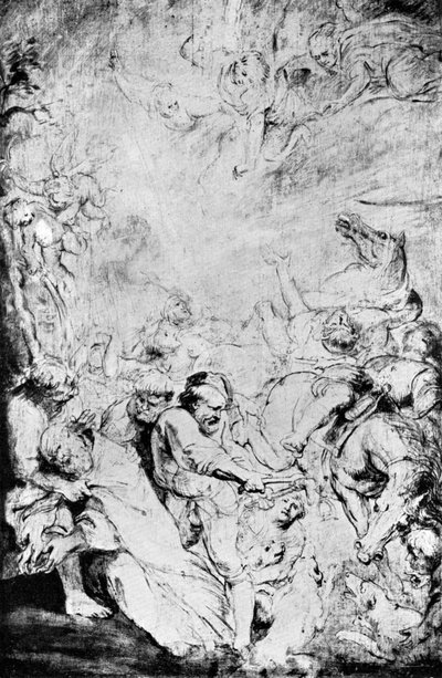 Skizze des Martyriums des hl. Livinus, ca. 1633, 1933 von Peter Paul Rubens