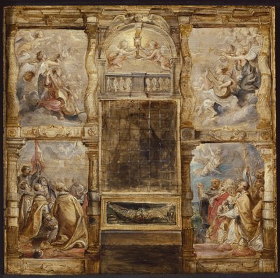Die Anbetung der Eucharistie, ca. 1626 von Peter Paul Rubens