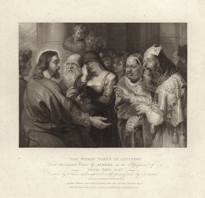 Die Ehebrecherin von Peter Paul Rubens