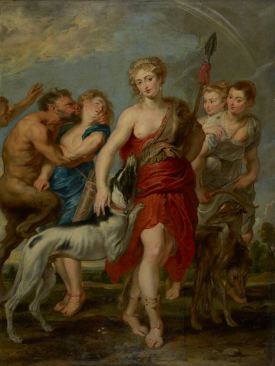 Diana und ihre Nymphen auf der Jagd von Peter Paul studio of Rubens