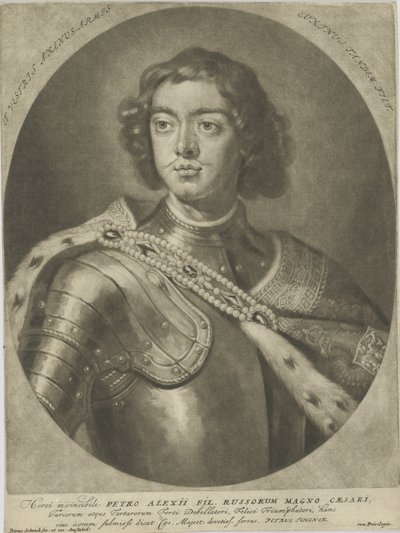 Porträt von Kaiser Peter I. der Große von Peter Schenk