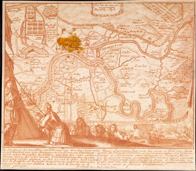 Die Eroberung von Friedrichstadt am 12. Februar 1713 von Peter Schenk