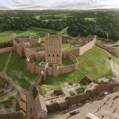 Richmond Castle, Richmond, Richmondshire, North Yorkshire, 2016 von Peter Urmston