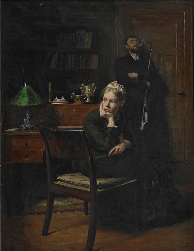 Familienszene in einem Innenraum, 1885 von Peter Vilhelm Ilsted