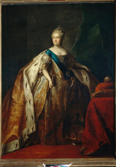 Porträt der Kaiserin Katharina II. von Petr Semenovich Drozhdin